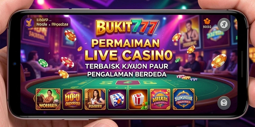 Gameplay seru BUKIT777 dengan dealer langsung dan interaksi nyata.