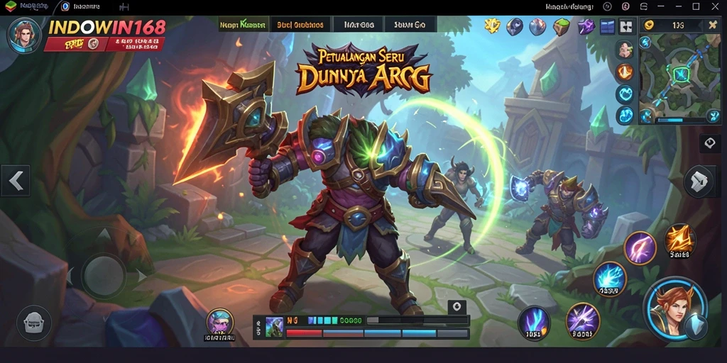Tampilan gameplay seru di dunia ARPG INDOWIN168.