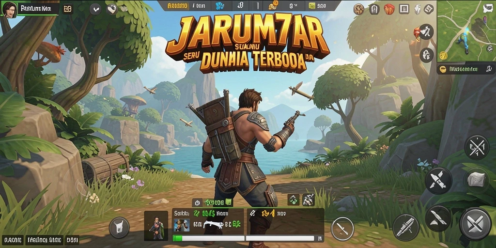 Gameplay seru dari JARUM77 dalam dunia terbuka yang luas.