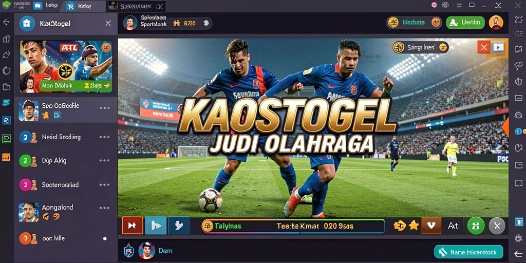 Tampilan gameplay Sportsbook KAOSTOGEL yangmemukau dan menarik.