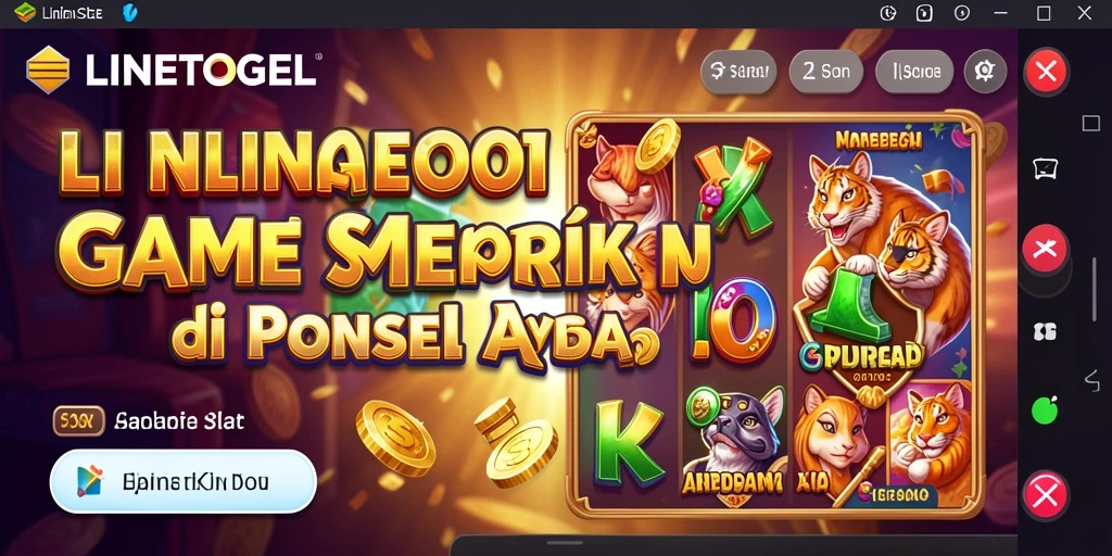 Tangkapan layar gameplay LINETOGEL menunjukkan keseruan permainan Slot.