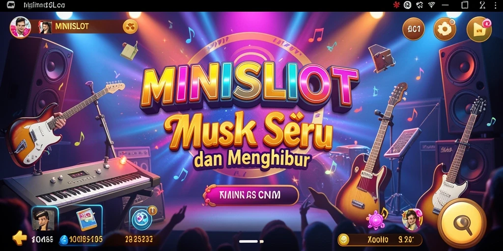 Gameplay seru bermain musik yang interaktif di MINISLOT.