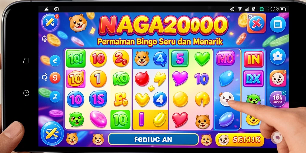 Tampilan screenshot gameplay dari NAGA2000 menunjukkan keseruan permainan Bingo.