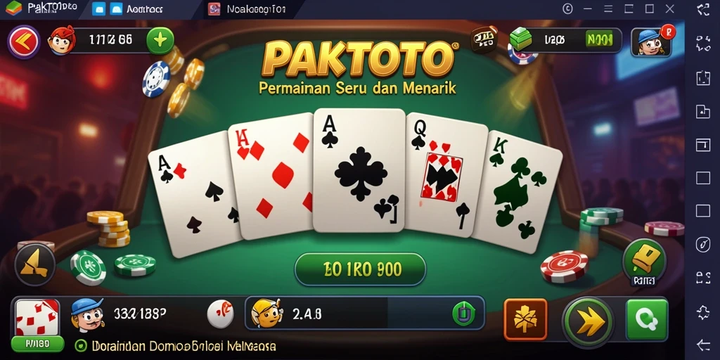 Screenshot gameplay PAKTOTO menampilkan suasana permainan Domino yang menegangkan.