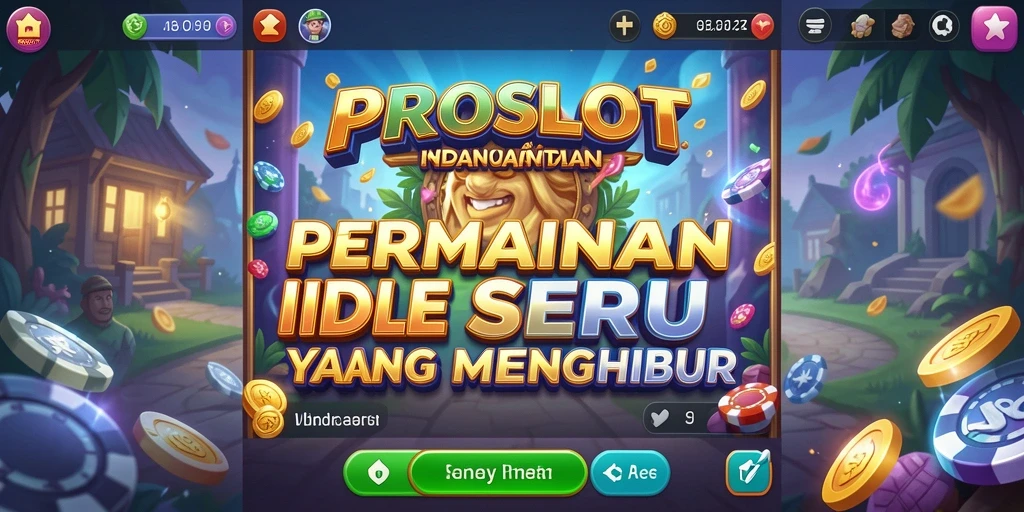 Screenshot gameplay PROSLOT menampilkan suasana permainan Idle yang santai.