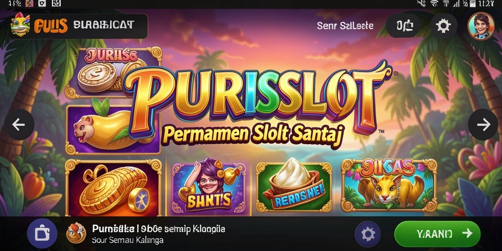 Tampilan gameplay seru dari <strong>PURISLOT</strong> yang menyenangkan dan menarik.
