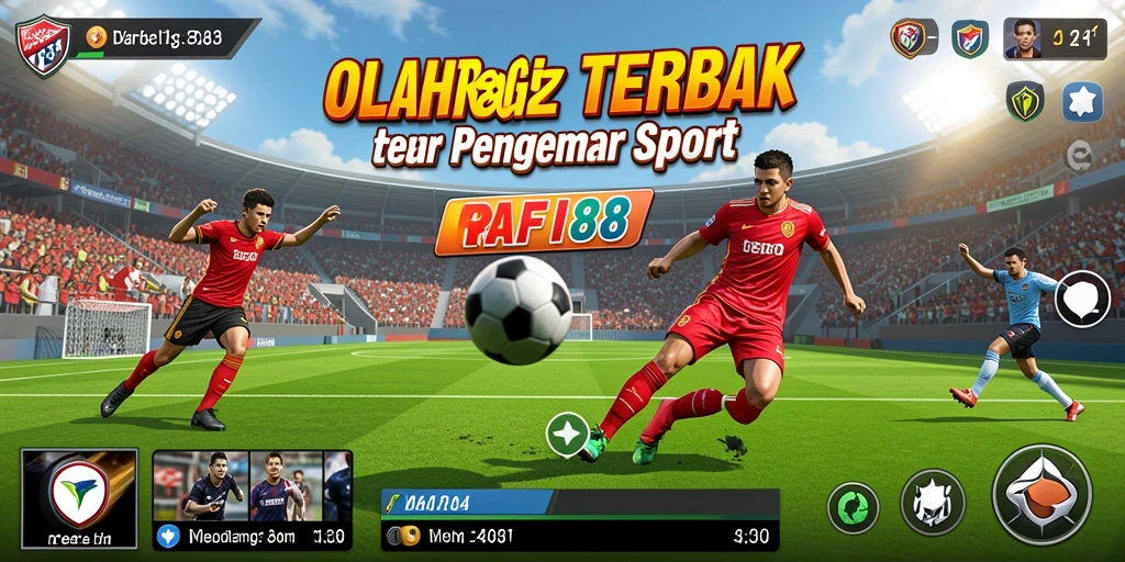 Screenshot dari gameplay RAFI88 yang menunjukkan aksi seru dalam pertandingan olahraga.