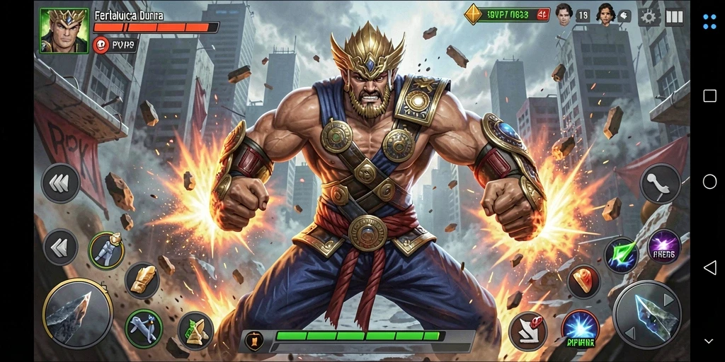Gameplay RPVIP8 yang penuh aksi dan pertarungan seru.