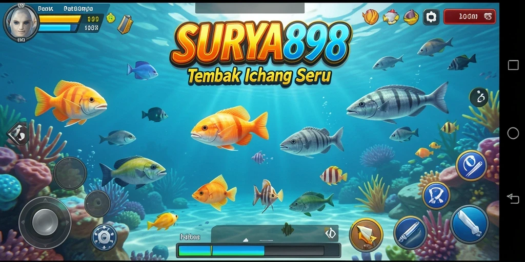 Tampilan gameplay Tembak Ikan yang seru dan menegangkan.