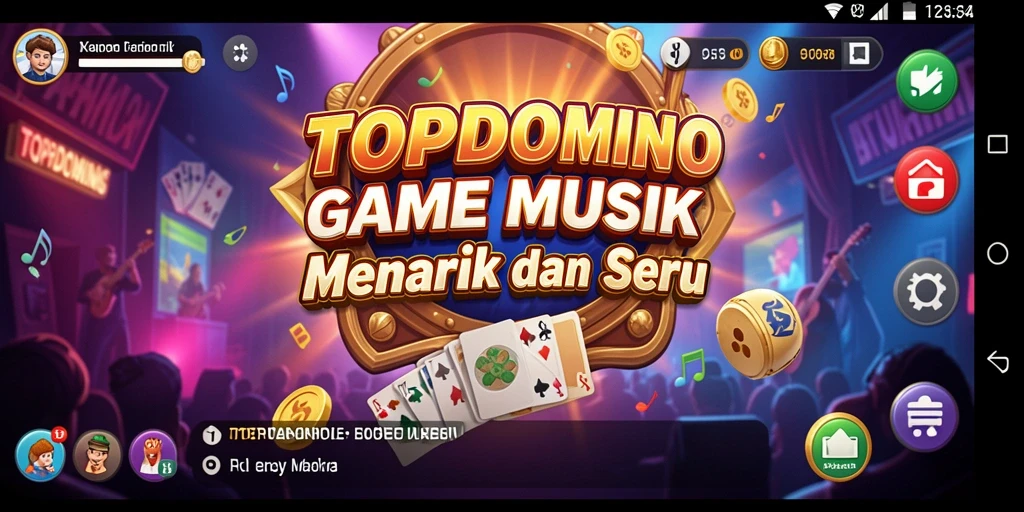 Tampilan gameplay yang menarik dan penuh warna dari TOPDOMINO.
