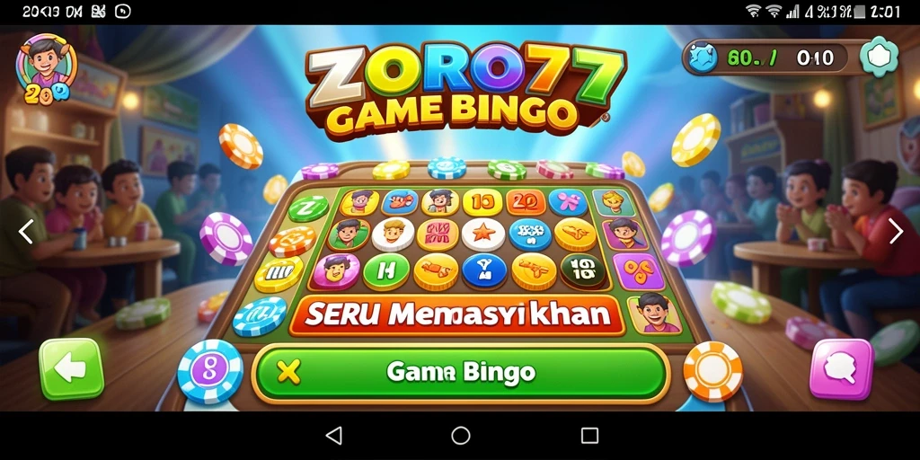 Tampilan menarik dari gameplay ZORO77 dalam sesi bingo.